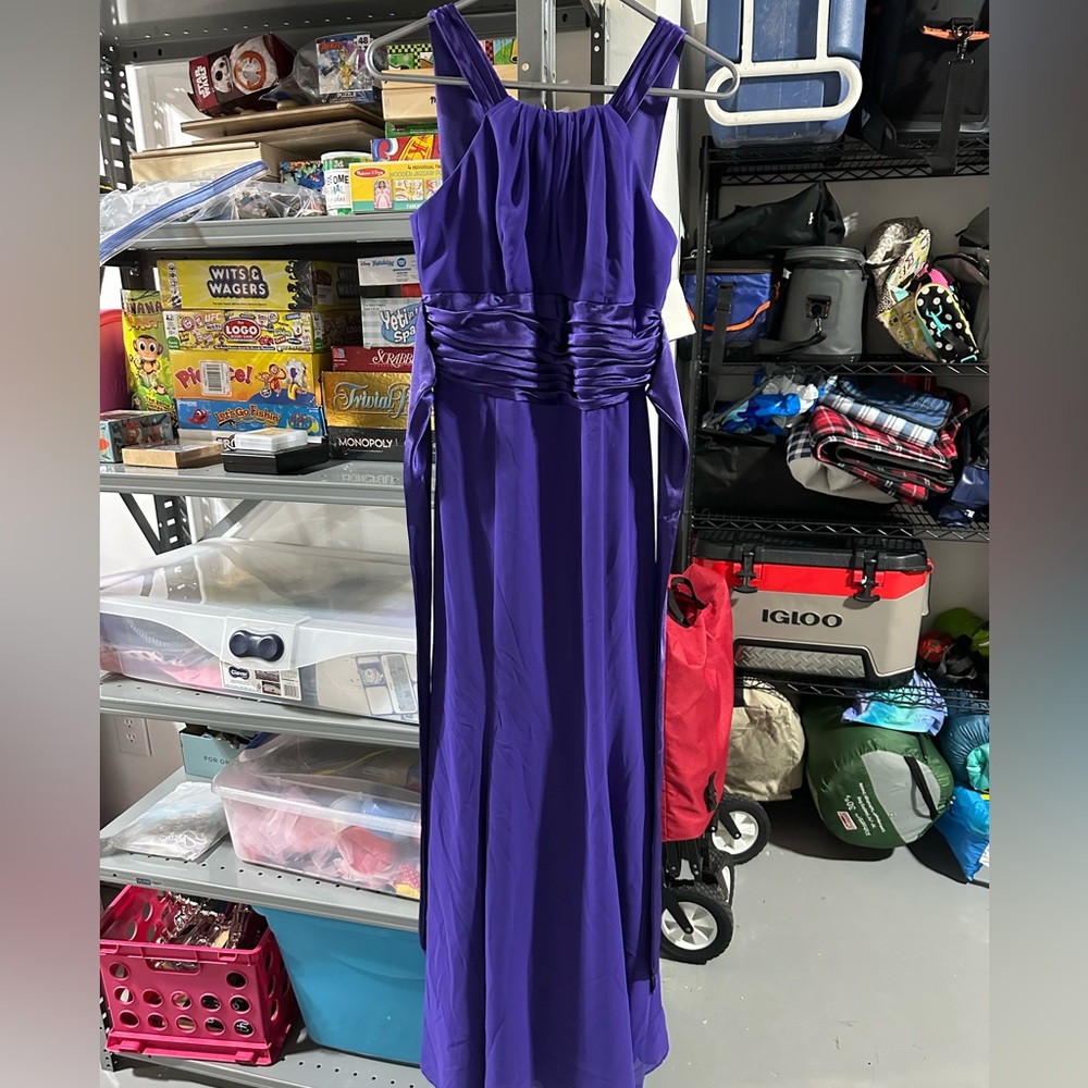 David’s Bridal Purple Bridemaid Dress never worn